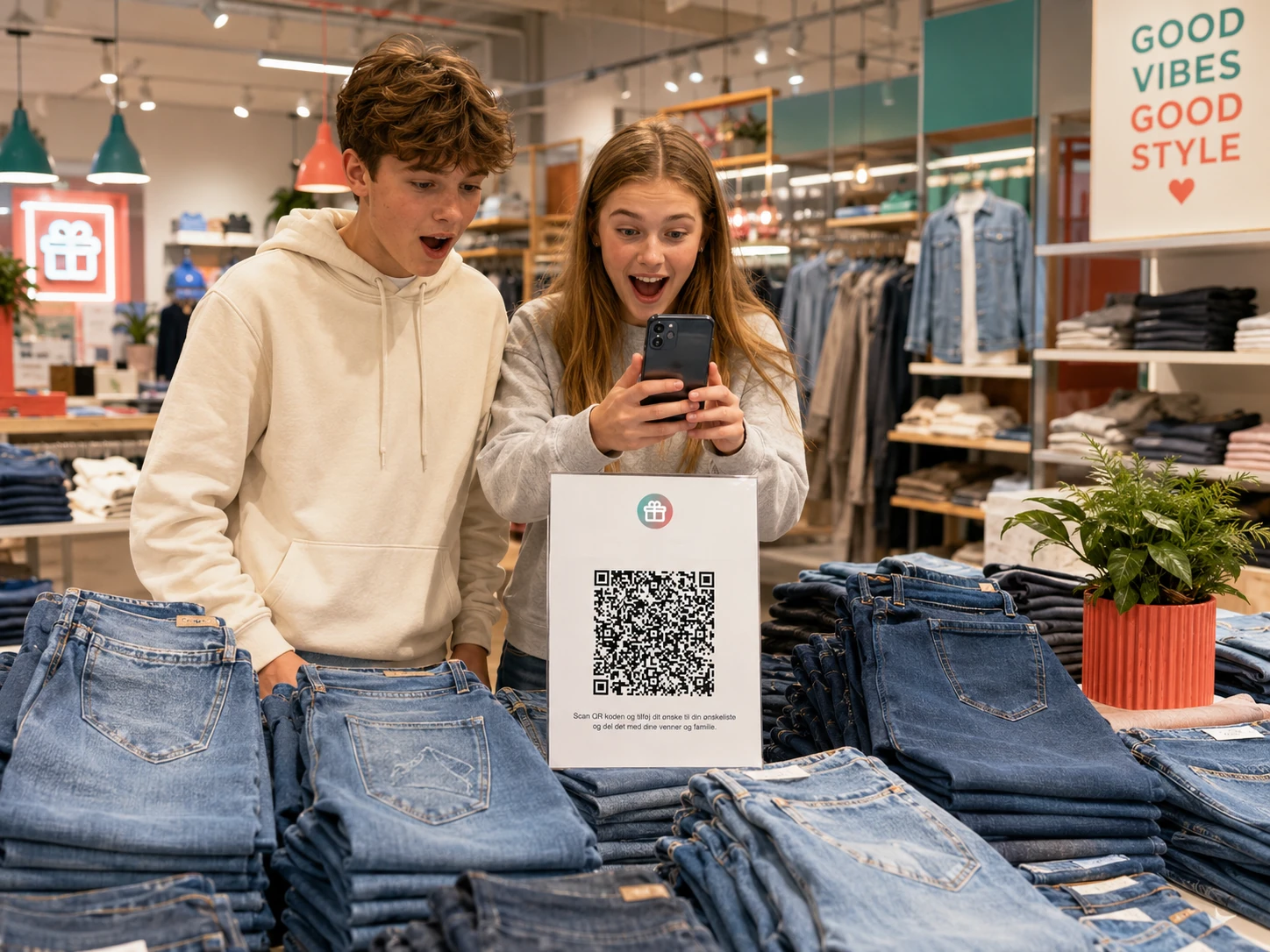 Produkt-QR-kode til udvalgte produkter