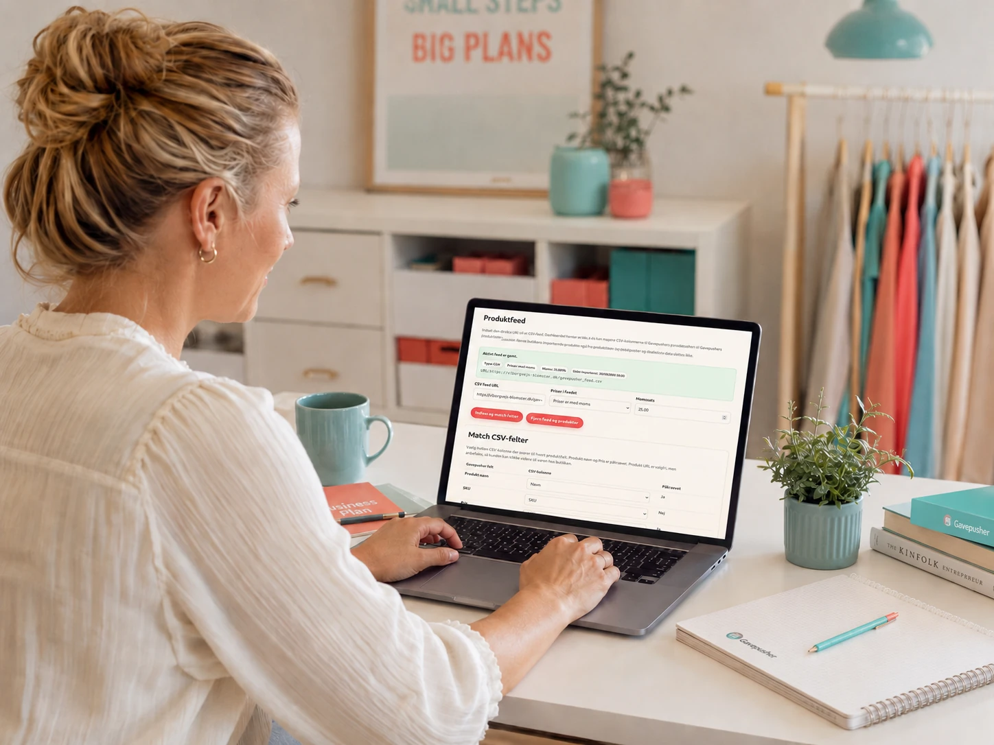 Produktdata fra webshop til ønskeliste
